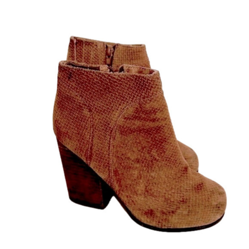 Jeffrey Campbell brown perforated Booties size 6